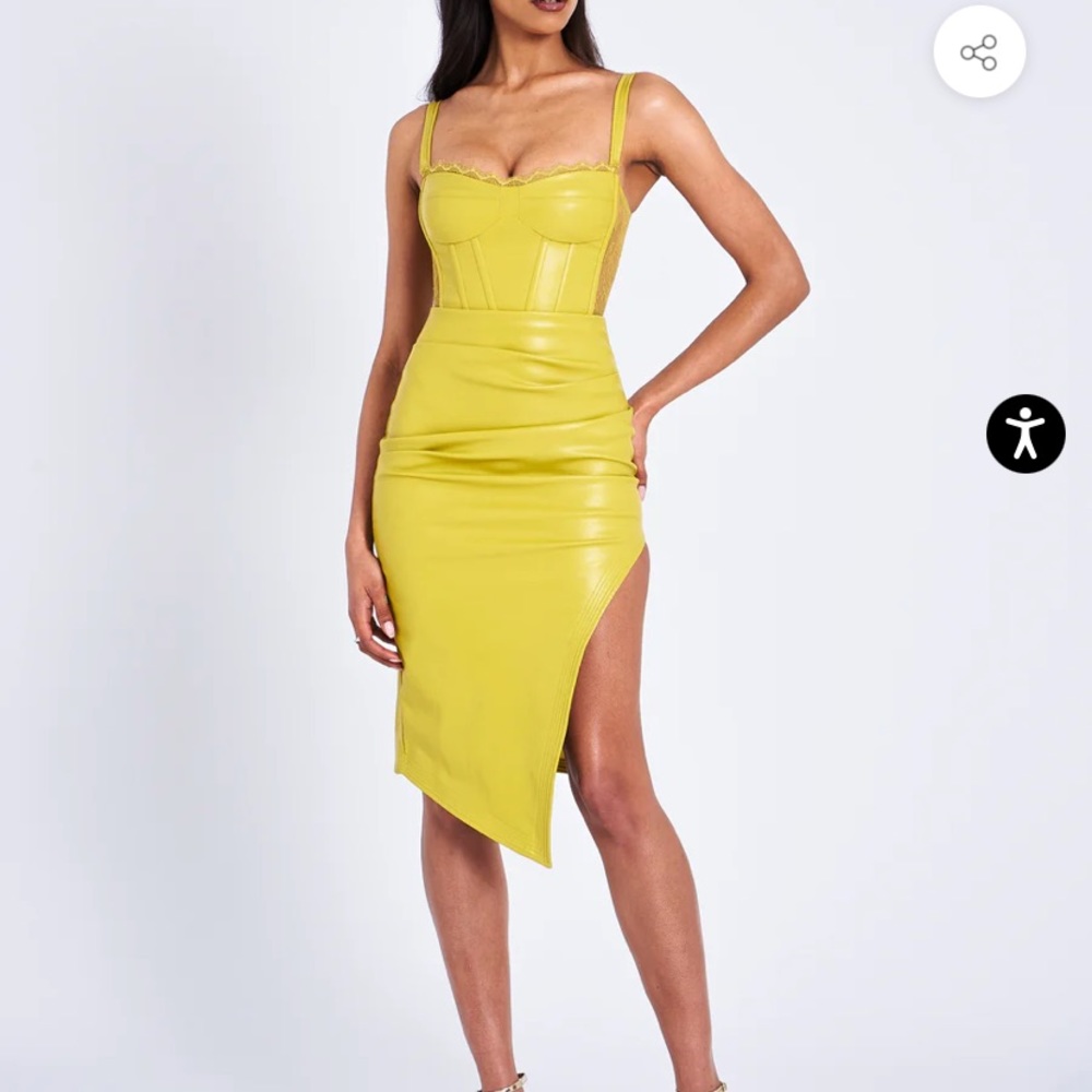 Miss Circle green corset dress